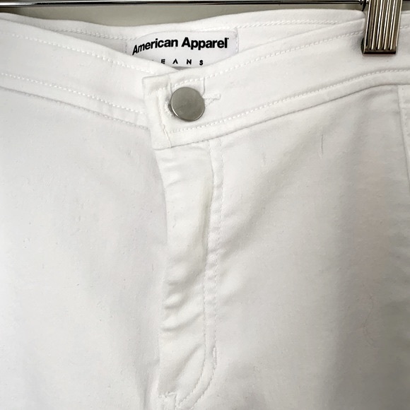 American Apparel size XS white Easy Jean - Picture 5 of 10